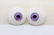 50mm Flat Puppet Eyes with Cabachon Iris - PURQUOISE